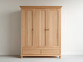 Armoire-Bois-150x55x200 cm-Chêne clair-Classique
