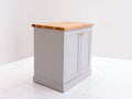 Buffet - Bois-panneaux de bois - 70 x 45 x 85 cm - Gris clair-Bois naturel - Style contemporain