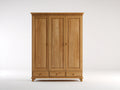 Armoire-Bois-150x55x200 cm-Chêne naturel-Classique