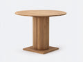 Table de jardin-Bois-140x140x75 cm-Bois naturel-Style contemporain