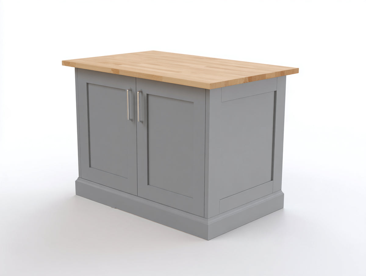 Buffet - bois-métal - 110 x 50 x 90 cm - gris-bois naturel - style classique contemporain