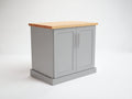 Buffet - Bois-panneaux de bois - 90 x 45 x 85 cm - Gris clair-Bois naturel - Style moderne