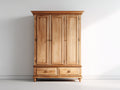 Armoire-Bois-145x55x200 cm-Chêne naturel-Traditionnel