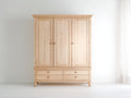 Armoire-Bois-150x55x200 cm-Pin naturel-Classique